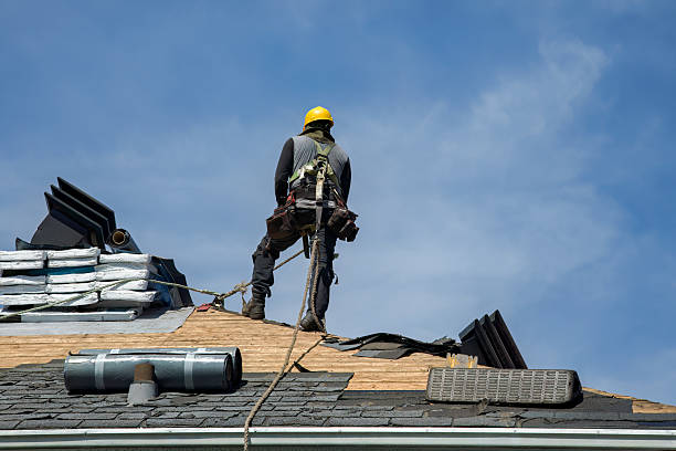 Professional Emergency Roof Repair technician working in Mc Arthur, OH